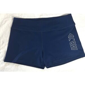 IAB MFG Navy Blue Graphic Gym Shorts Chevron Spandex Indie Sleaze Athleisure M